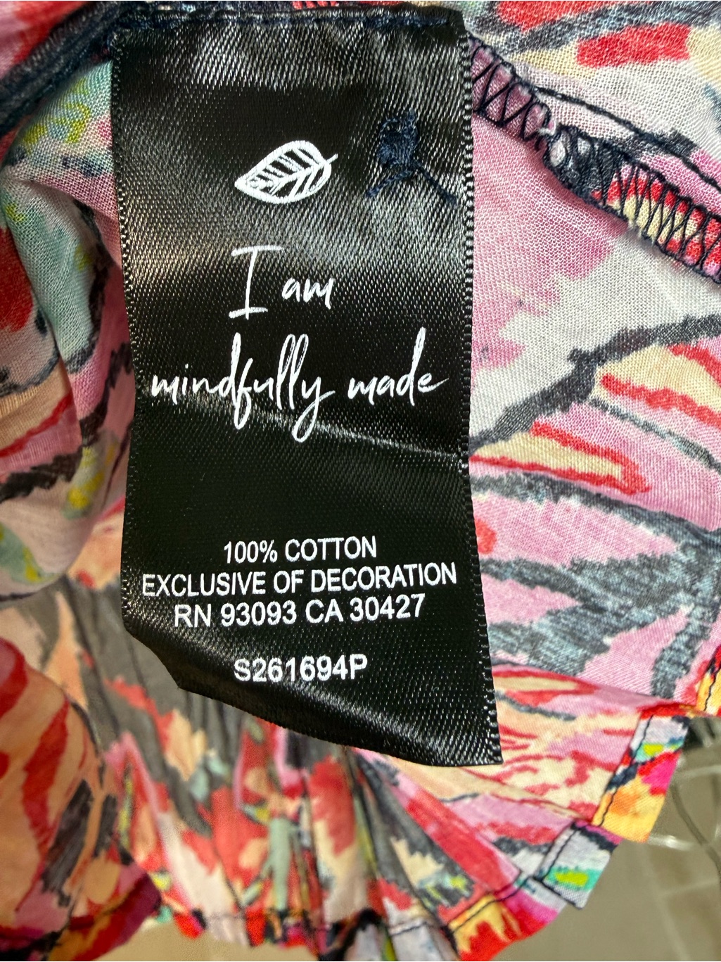 Nic+Zoe Kauai Garden Cotton Crinkle Top Nwt — image 7 of 8